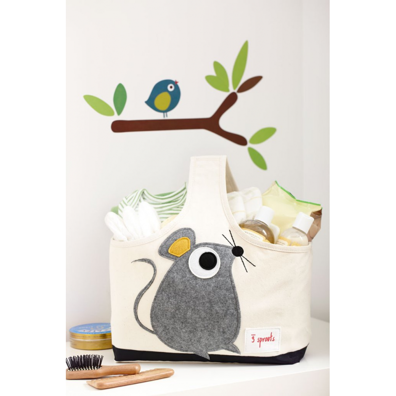 3 Sprouts Storage Caddy Mouse Olivers BabyCare