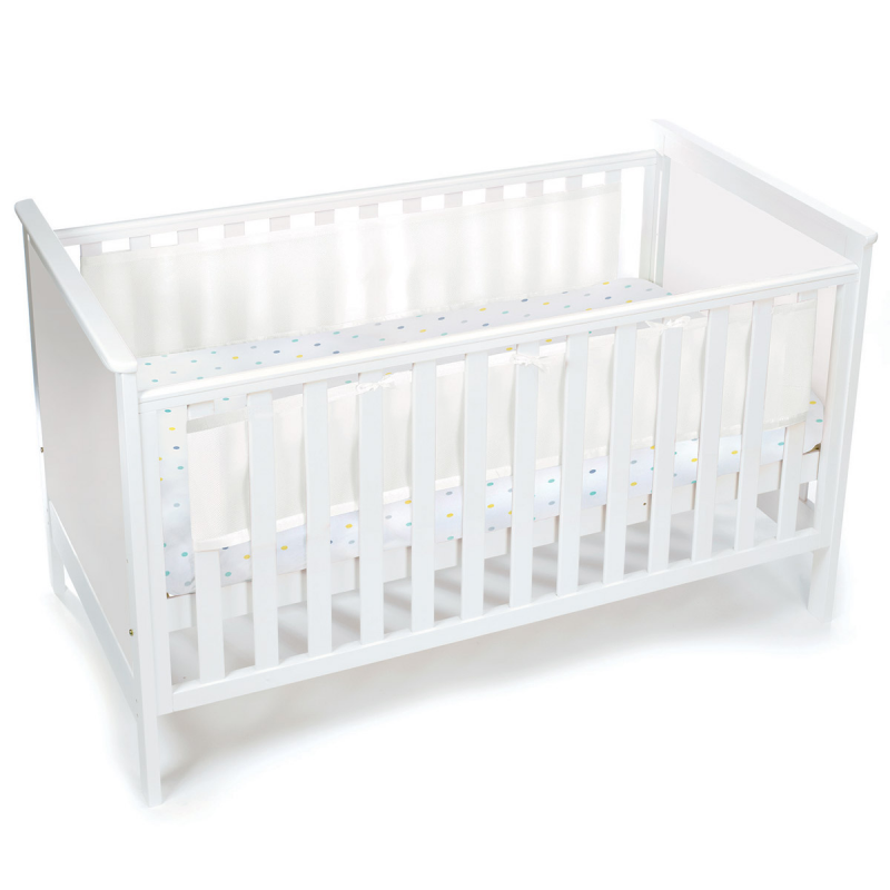 BreathableBaby TwoSided Mesh Cot Liner Breathable Cot Bedding