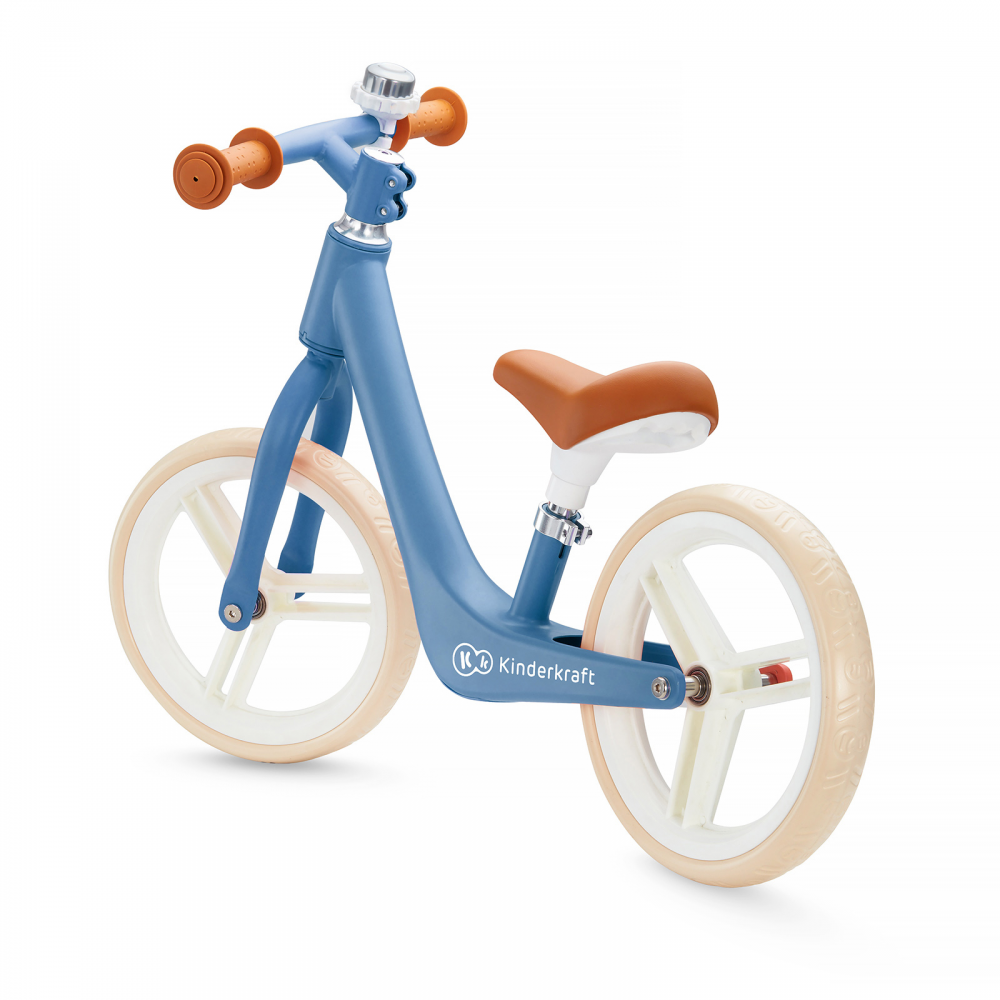Kinderkraft Fly Plus Balance Bike Blue Sapphire Toddler Bike