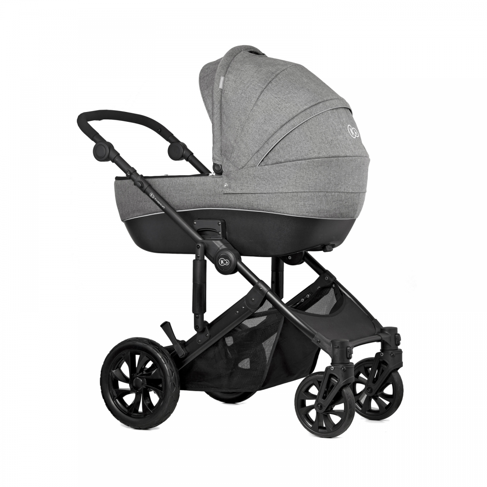 Kinderkraft Prime Lite 2 in 1 Pushchair Grey Stroller Carrycot