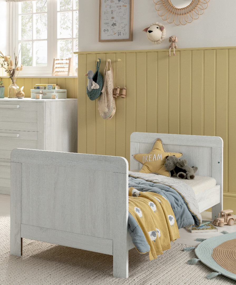 Mamas & Papas Atlas Cot Bed Nimbus White Olivers BabyCare