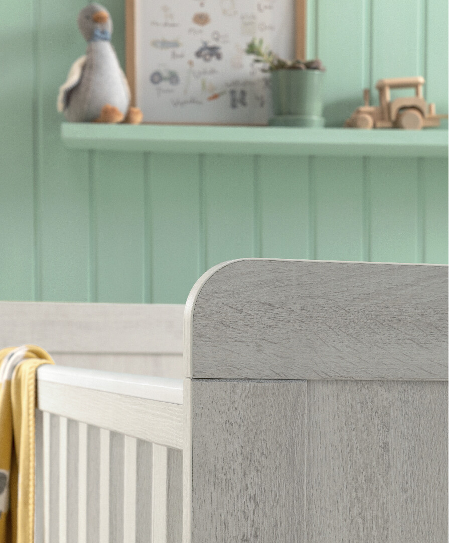 Mamas & Papas Atlas Cot Bed Nimbus White Olivers BabyCare