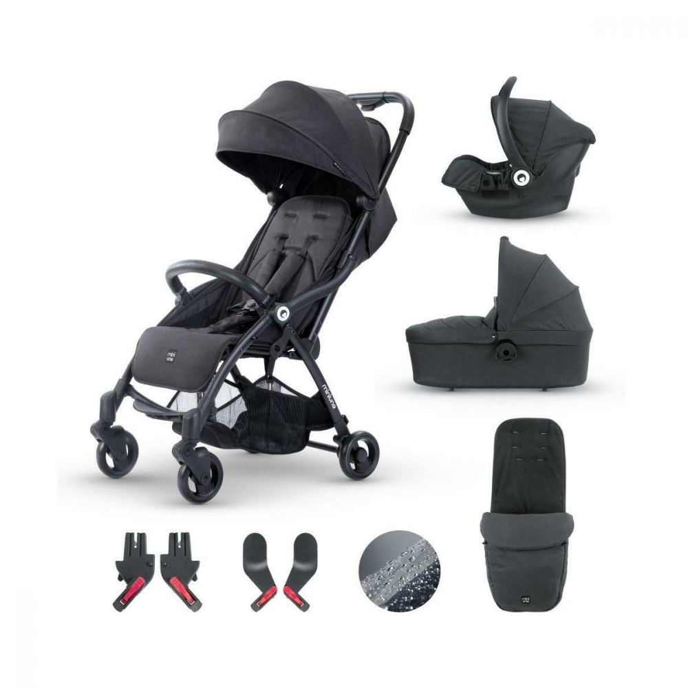 MiniUno TouchFold Travel System Auto Fold Stroller Compact Pushchair