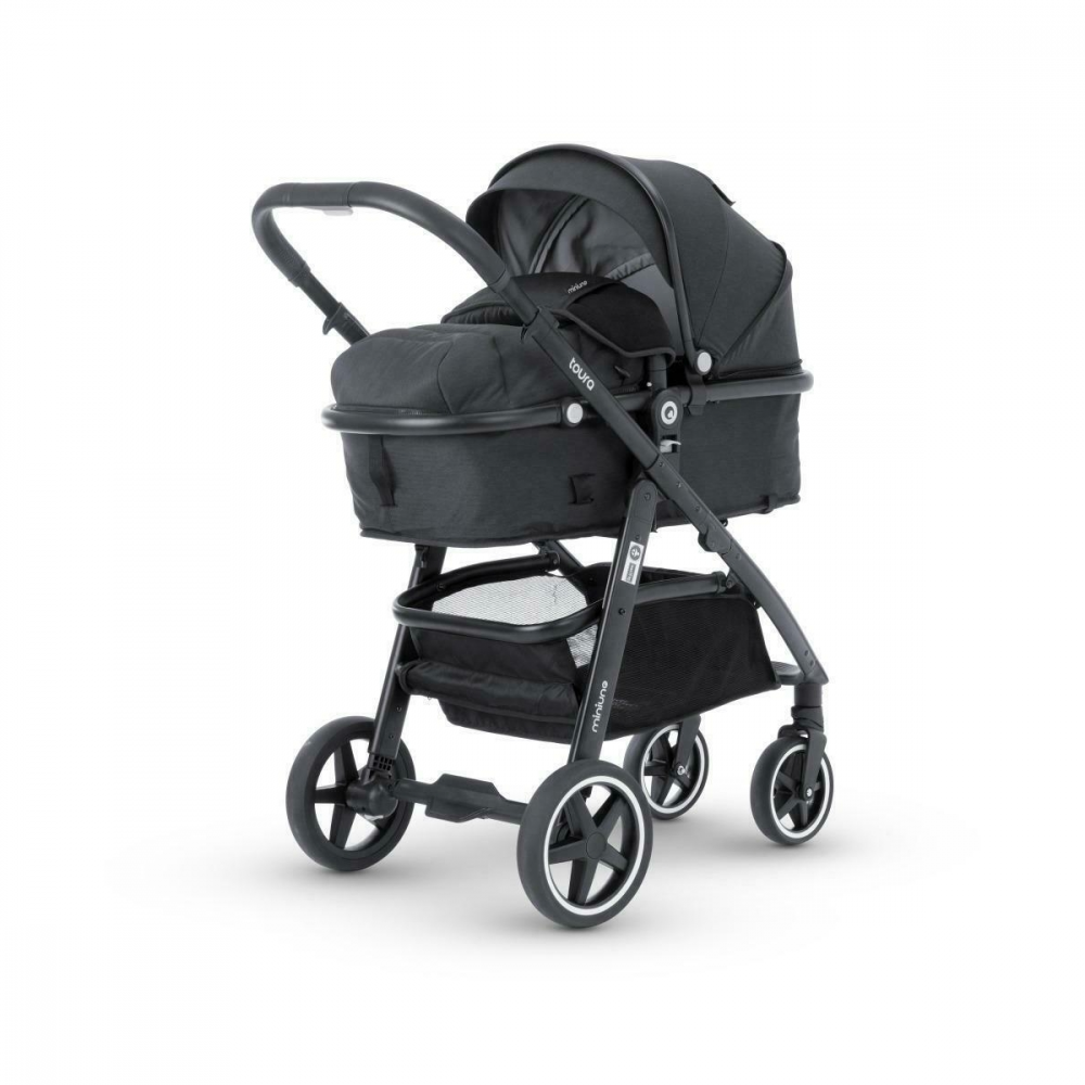 MiniUno Toura Travel System 3 in 1 Pram Black Pram Olivers BabyCare
