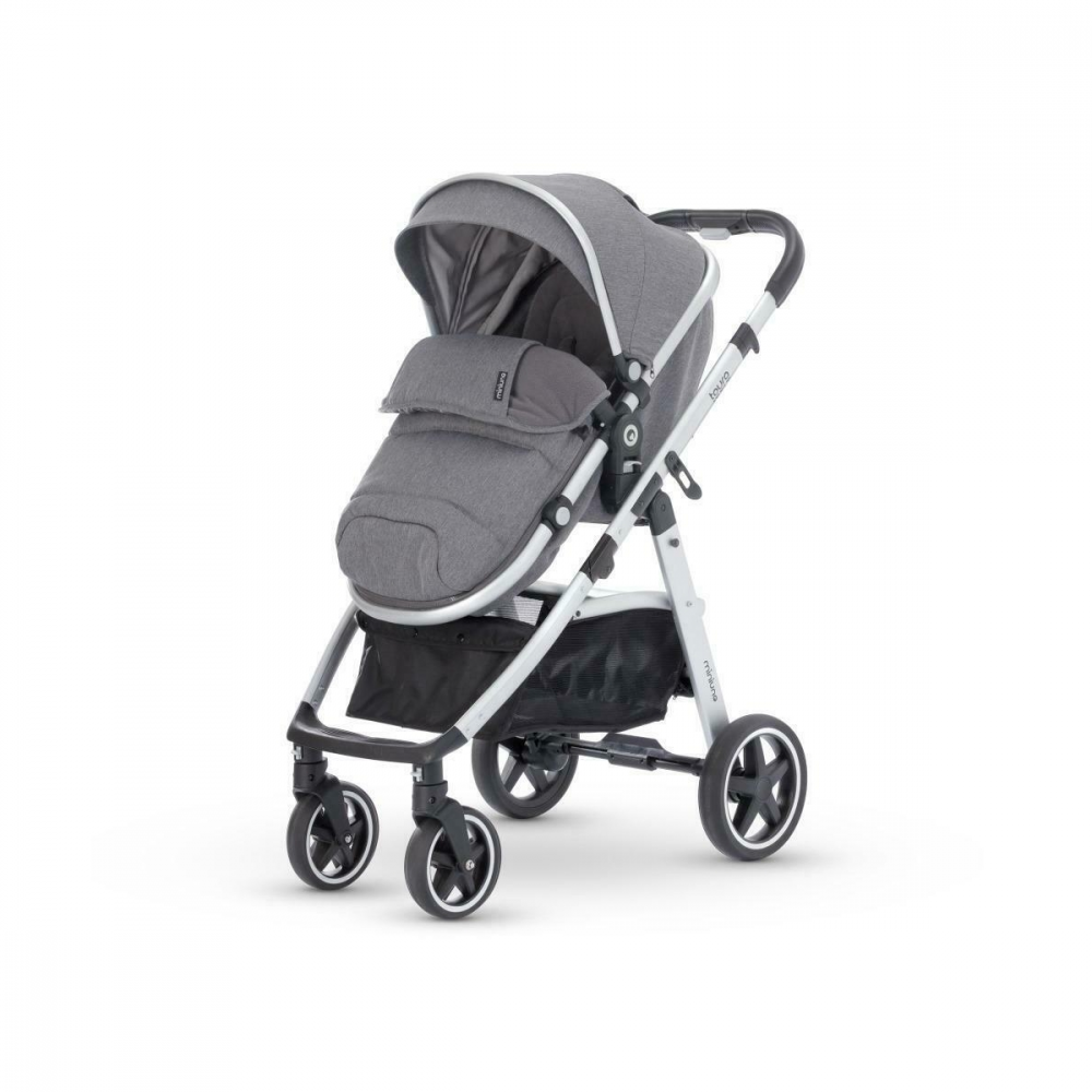 MiniUno Toura Travel System 3 in 1 Pram Grey Pram Olivers BabyCare