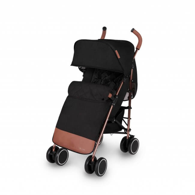 Ickle Bubba Discovery Max Stroller Black Rose Gold Olivers