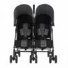 Obaby Twin Stroller Apollo - Black-Grey (Grey Hoods) 4