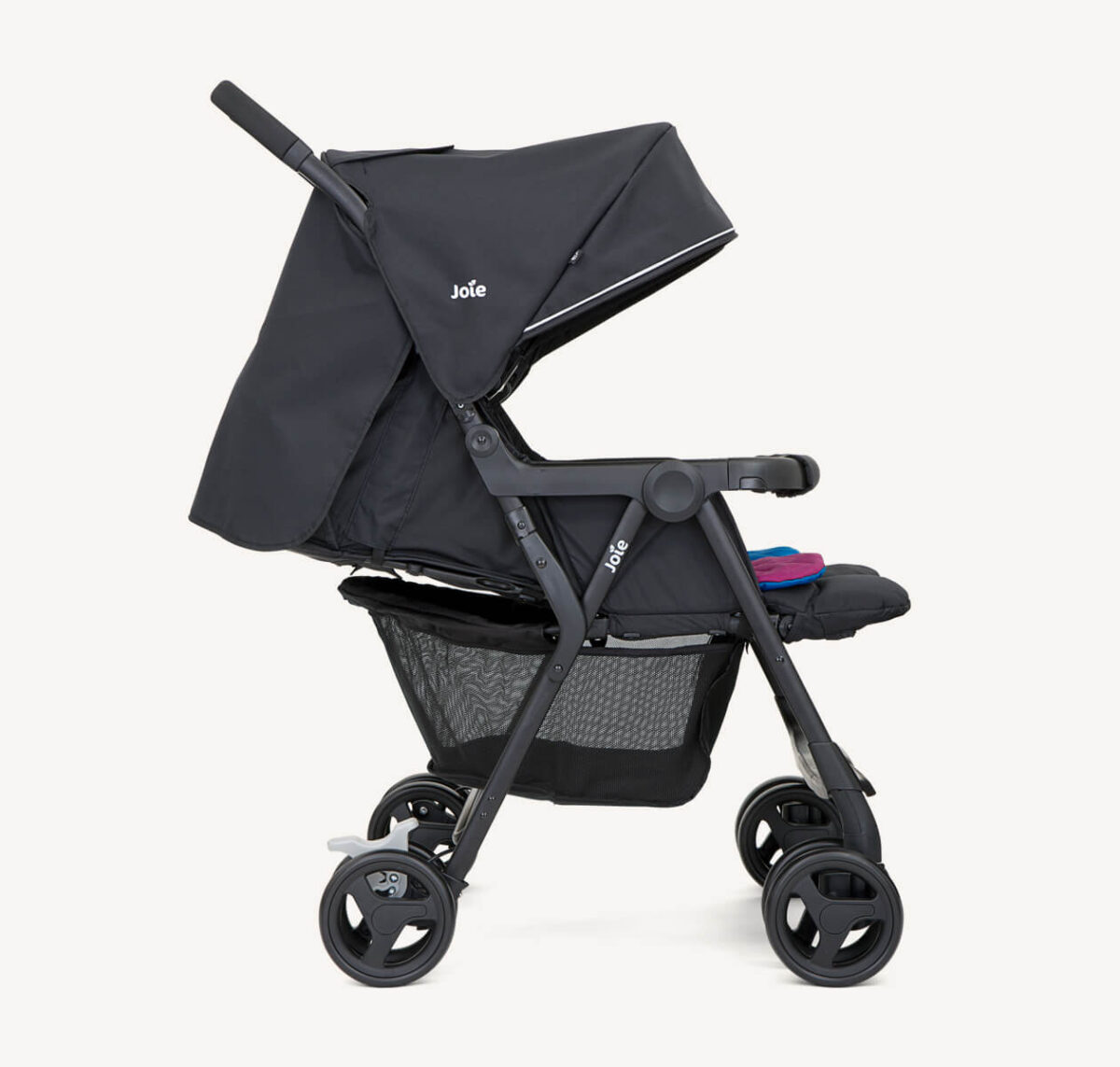 Joie Aire Twin Lightweight Double Stroller - Rosy & Sea - Image 5