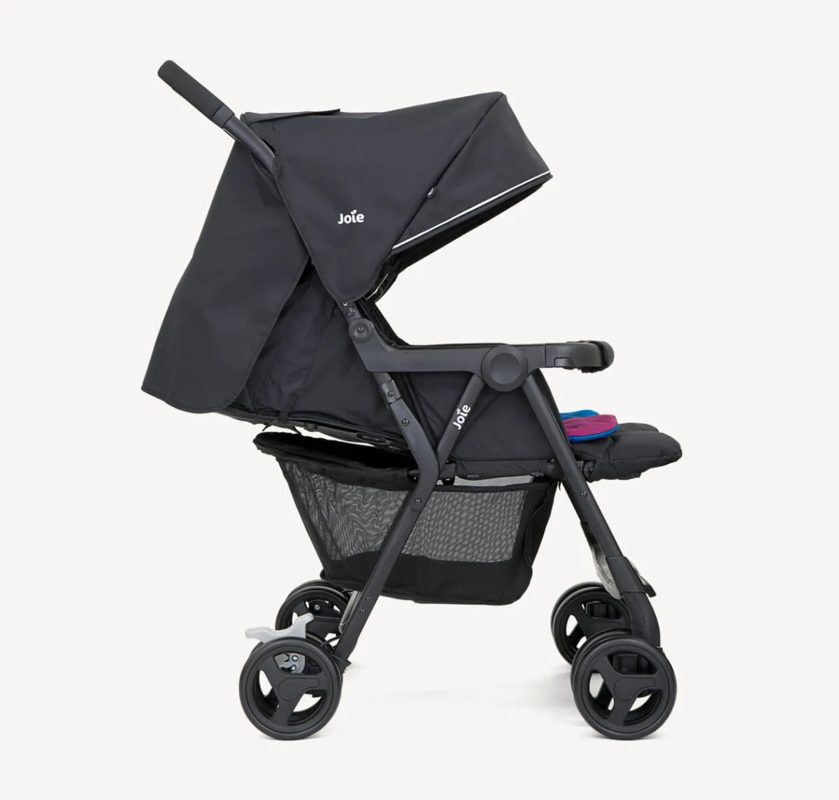 Joie Aire Twin Lightweight Double Stroller - Rosy & Sea - Image 5