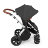 Ickle Bubba Stomp V3 All In 1 Travel System with ISOFIX Base - Graphite Grey On Silver 9