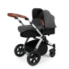 Ickle Bubba Stomp V3 All In 1 Travel System with ISOFIX Base - Graphite Grey On Silver 10