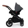 Ickle Bubba Stomp V3 All In 1 Travel System with ISOFIX Base - Graphite Grey On Black 8