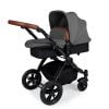 Ickle Bubba Stomp V3 All In 1 Travel System with ISOFIX Base - Graphite Grey On Black 12