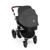 Ickle Bubba Stomp V3 All In 1 Travel System with ISOFIX Base - Graphite Grey On Silver 14