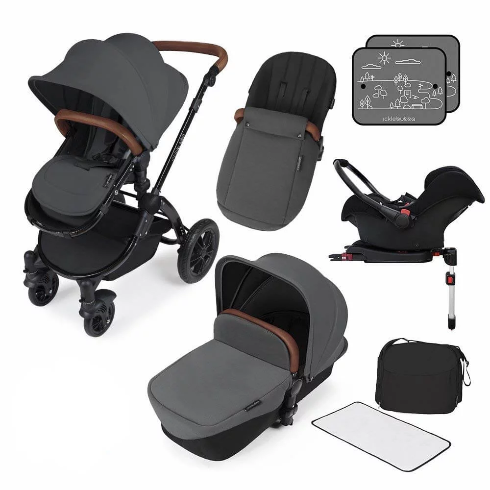Ickle Bubba Stomp V3 Travel System Grey Olivers BabyCare