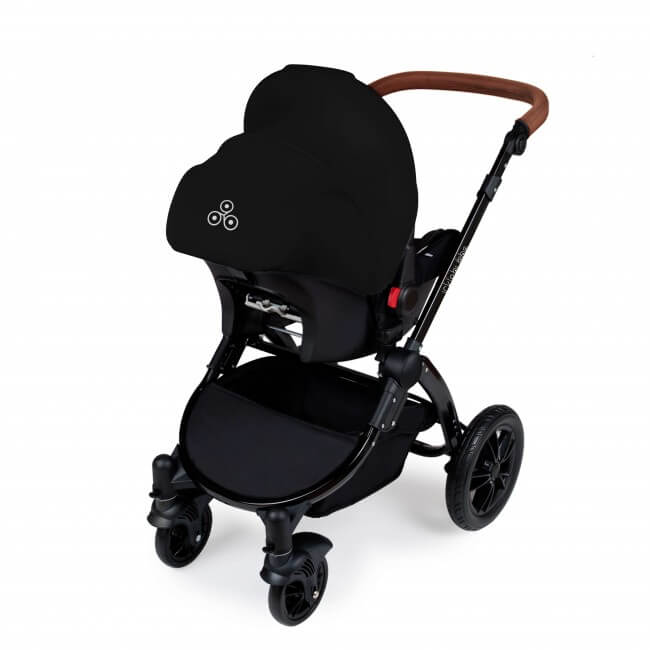 Ickle Bubba Stomp V3 All In 1 Travel System with ISOFIX Base - Black on Black - Image 7