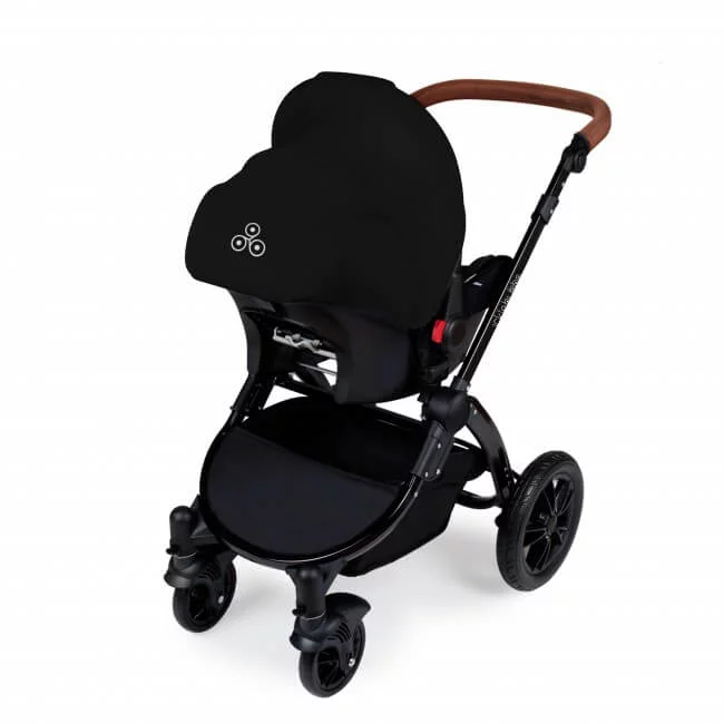 Ickle Bubba Stomp V3 All In 1 Travel System with ISOFIX Base - Black on Black - Image 7