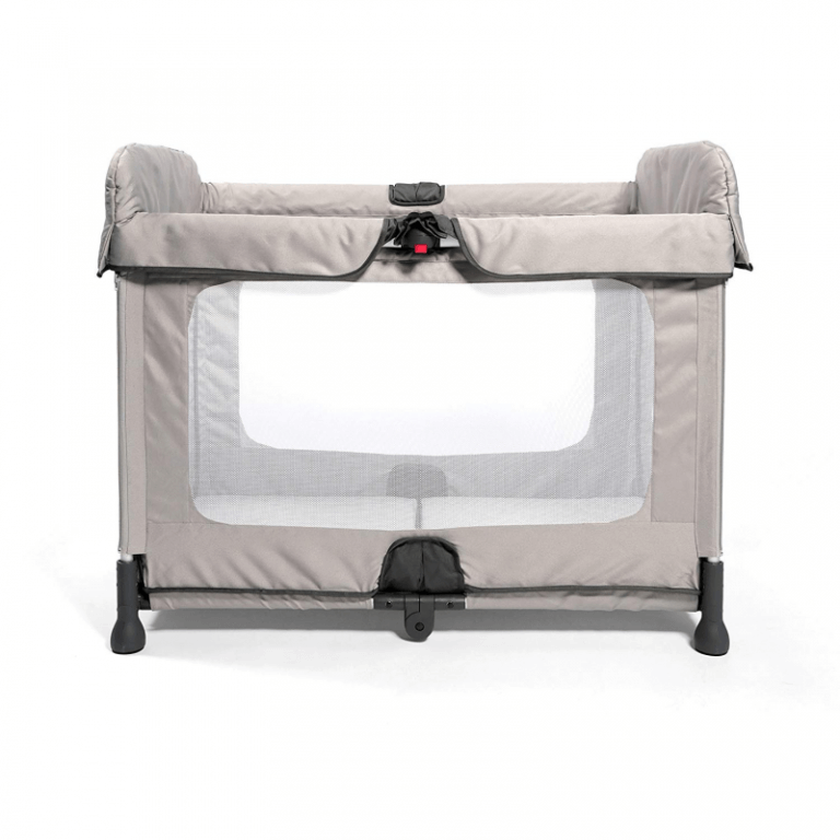 SpaceCot Travel Cot In Stone Grey Olivers BabyCare