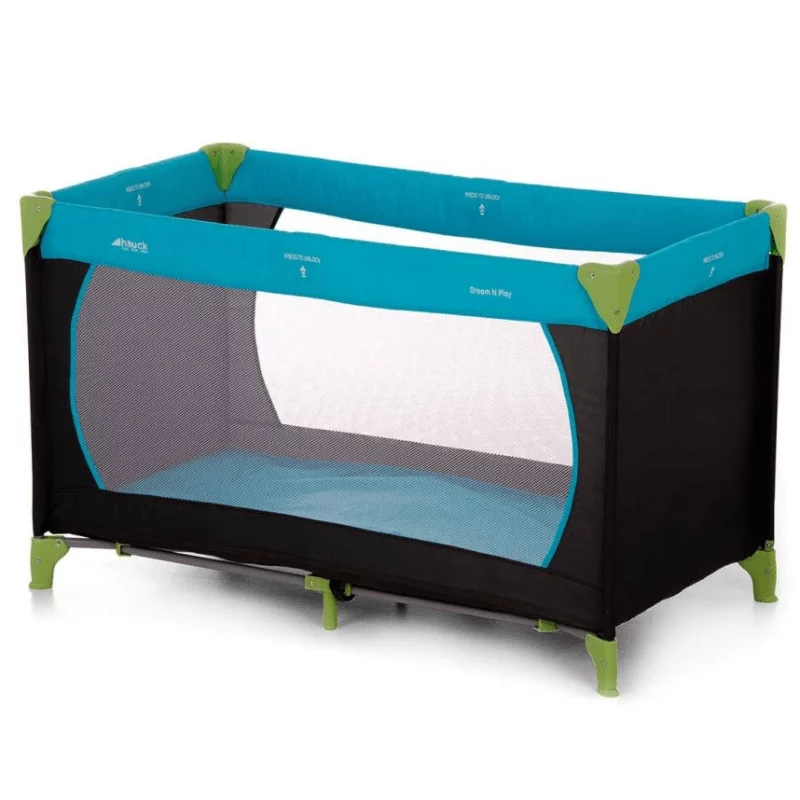 Hauck Dream n Play Travel Cot Waterblue Olivers BabyCare