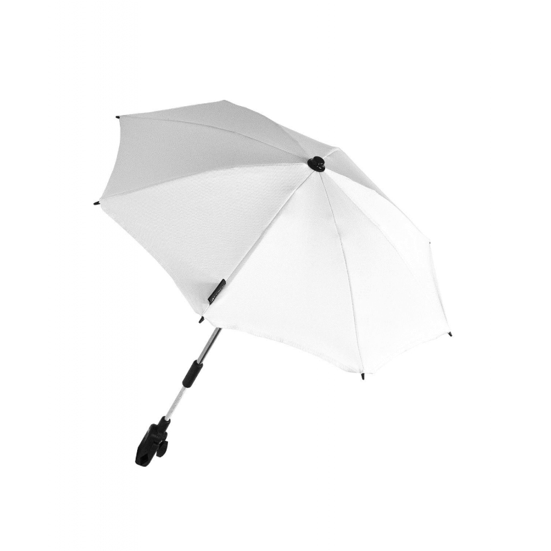 cream pram parasol