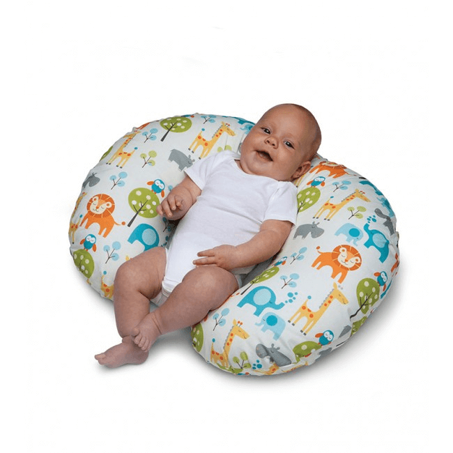 Boppy Cotton Nursing Feeding Pillow - Peaceful Jungle 0