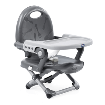 Chicco Pocket Snack Booster Seat Highchair – Dark Grey