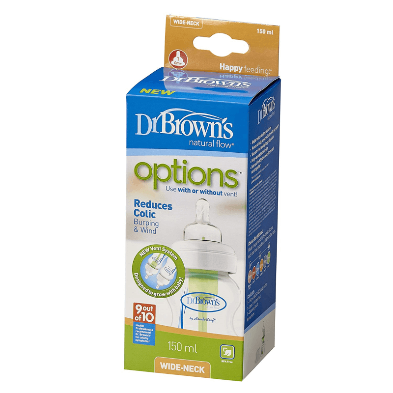 Dr Brown's Options Single Bottle 150ml Green Olivers BabyCare