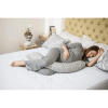 Dreamgenii Nature Cotton Pregnancy & Feeding Pillow - Grey & White 1