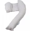 Dreamgenii Nature Cotton Pregnancy & Feeding Pillow - Grey & White