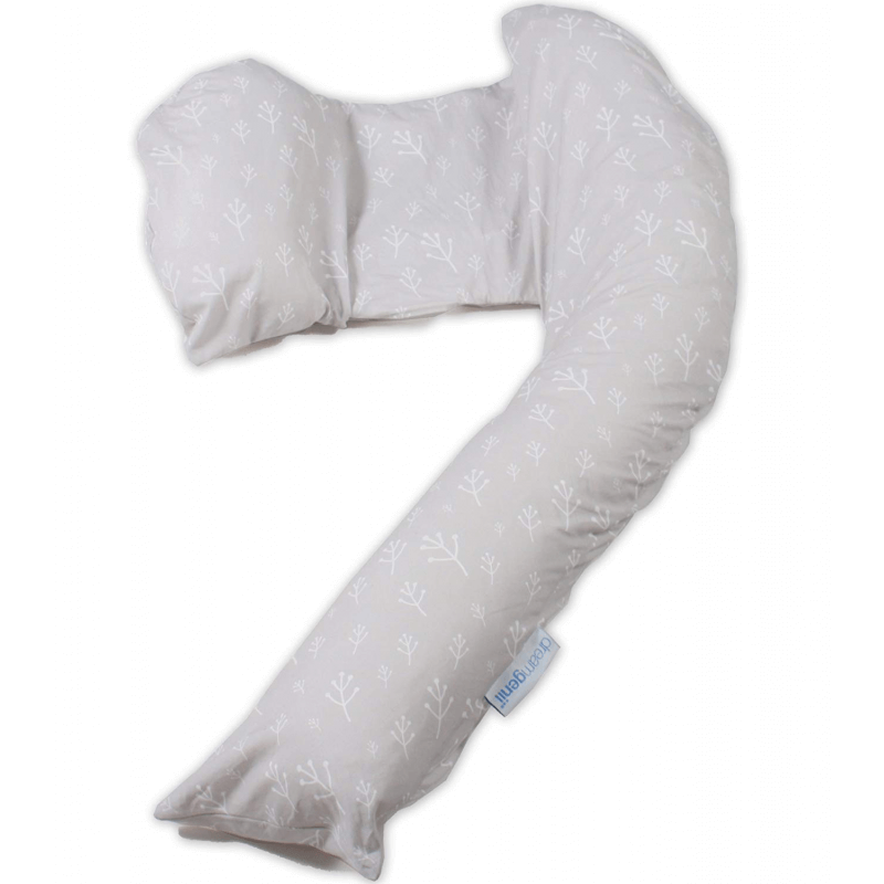 Dreamgenii Pregnancy Support & Feeding Pillow - Grey Floral