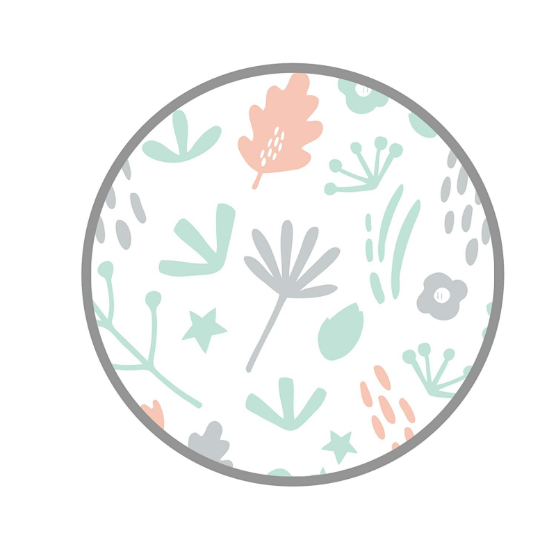 Dreamgenii Pregnancy Pillow Cotton Cover- Grey & Coral 1