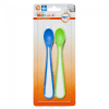 Junior Macare Soft Tip Spoons 2pk - Blue and Green 1
