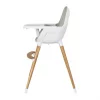 Koo-Di Duo Wooden Highchair - Grey and Beech 2
