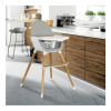 Koo-Di Duo Wooden Highchair - Grey and Beech 7