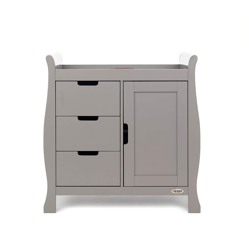Obaby Stamford Sleigh Changing Unit Taupe Grey Olivers BabyCare