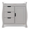 Obaby Stamford Sleigh Closed Changing Unit -Warm Grey