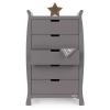Obaby Stamford Tall Chest of Drawers - Taupe Grey 1