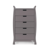 Obaby Stamford Tall Chest of Drawers - Taupe Grey