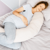 Purflo Pregnancy Support Pillow - Soft Truffle 1