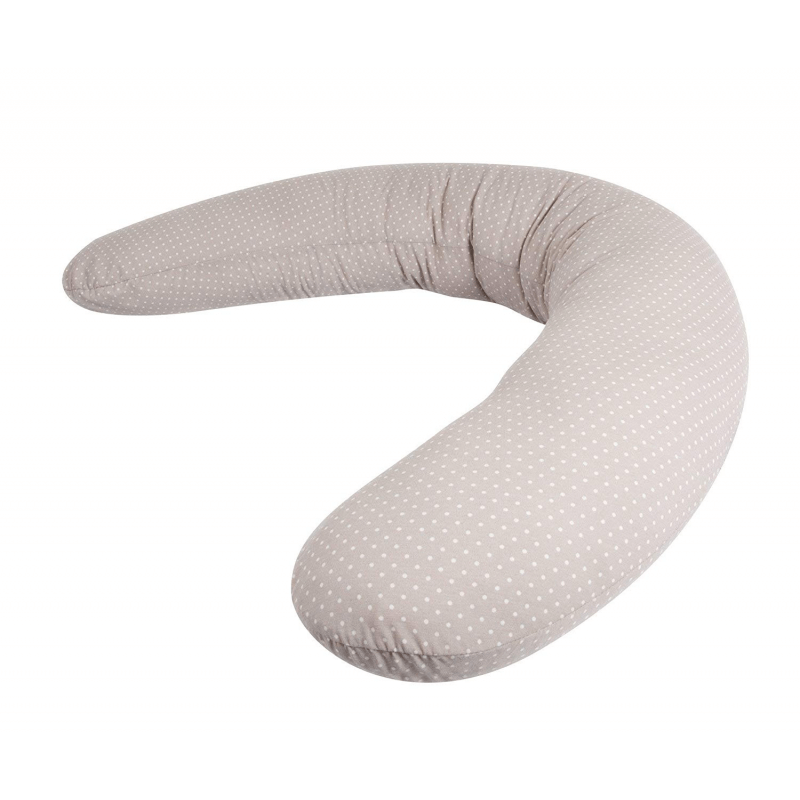 Purflo Pregnancy Support Pillow - Soft Truffle White / Brown