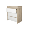 Tutti Bambini Modena Chest Changer - White and Natural Wood 2