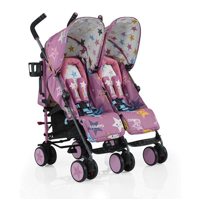 cosatto star double buggy