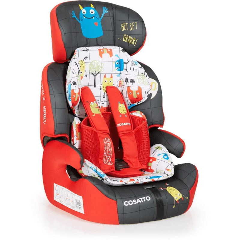 Cosatto Zoomi Group 1/2/3 Car Seat - Monster Mob - Image 3
