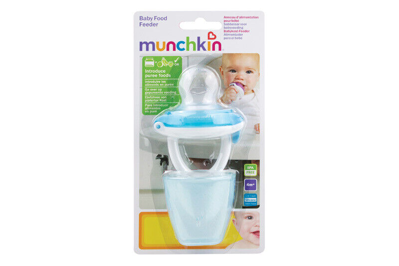 Munchkin Silicone Baby Food Feeder Blue from Olivers Baby Care