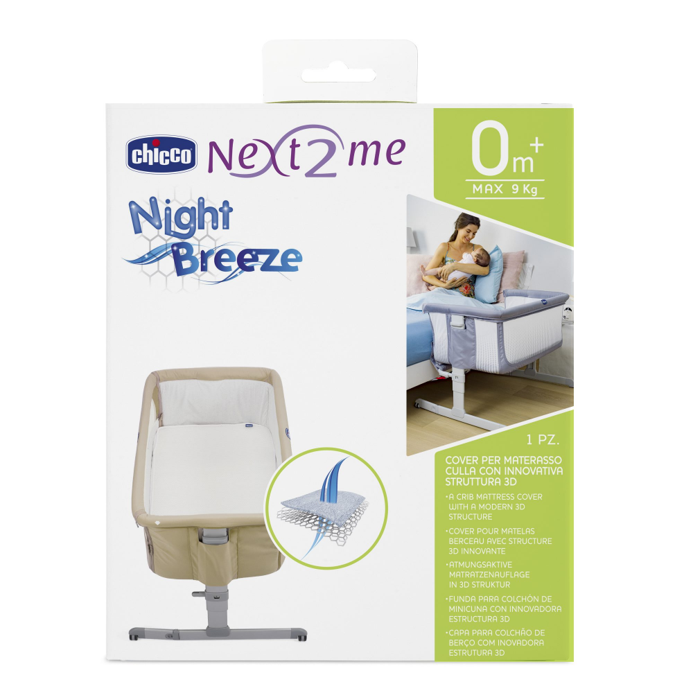 Chicco Next2Me Night Breeze Mattress Cover Olivers BabyCare