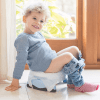 Cheeky Rascals Potette Portable Potty and Toilet Trainer Seat - White & Blue 2