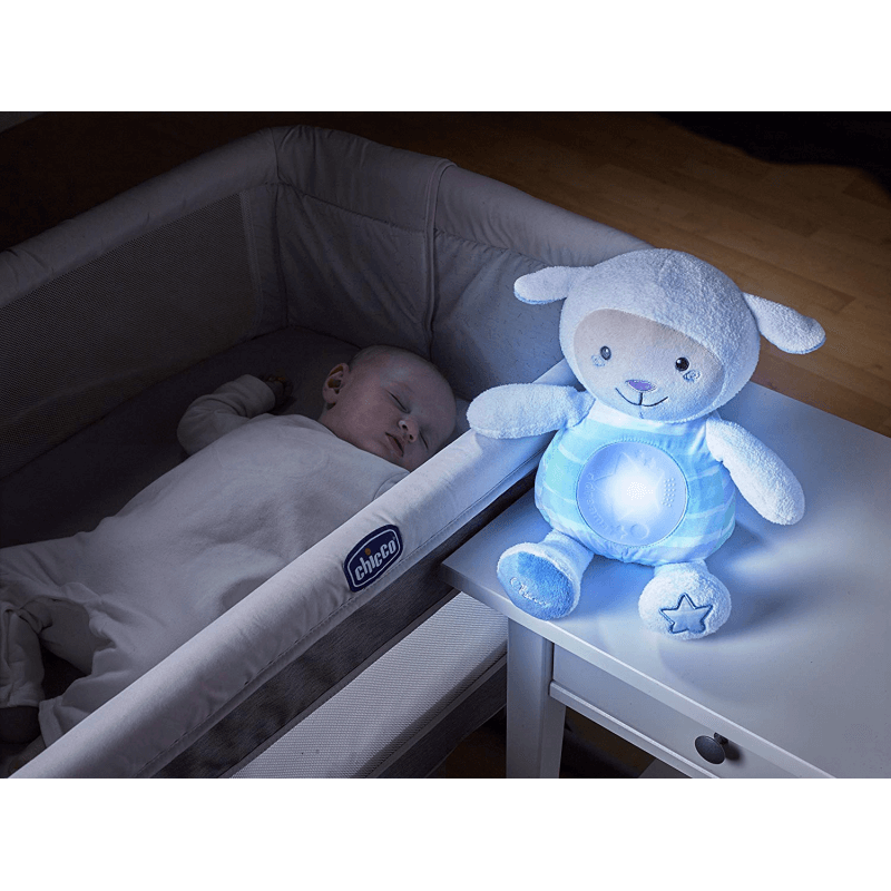 Blue Chicco First Dreams Lullaby Musical Sheep Nightlight Projector 