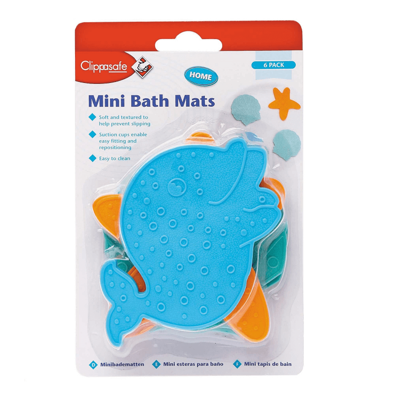 Clippasafe Mini Bath Mats 6 Pack 