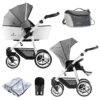 Venicci Pure 2 in 1 Travel System (7 Piece Bundle) - Denim Grey