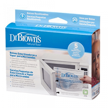 Dr Brown's Microwave Steriliser Bag - 5 Pack 2